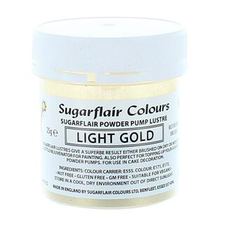Sugarflair Powder Puff Lustre Refill - Light Gold