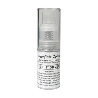 Sugarflair Pump Spray Glitter Dust - Light Silver 10gr
