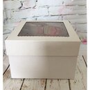 Tortenkarton Geschenkbox mit Sichtfenster- 30,5 x 30,5 x...