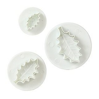 Cake Star Single Holly Leaf Plunger Cutter