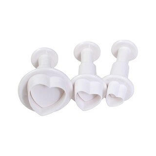 Cake Star Plunger Cutter Heart 3 piece