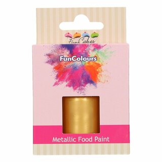 FunCakes FunColours Metallic Food Paint GoldÂ 30ml