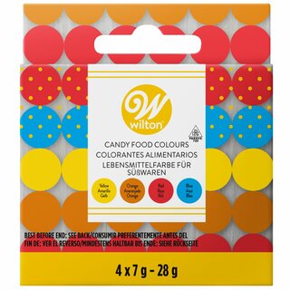 Wilton Candy Colors Set/4 (Oil based)