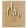 PartyDeco Holz Cake Topper Oh Baby