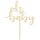PartyDeco Holz Cake Topper Oh Baby