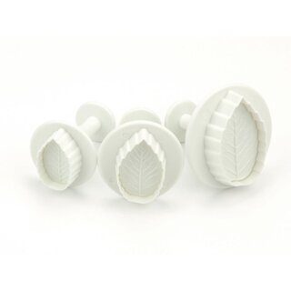 Cake-Masters Ausstecher + Stempel Rose 3er