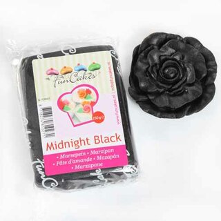 FunCakes Mandelhaltige Zuckermasse Midnight Black 250 g
