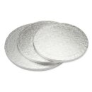 Cake-Masters Cakeboard rund 28cm silber einzeln in Folie