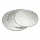 Cake-Masters Cakeboard rund 33cm silber einzeln in Folie