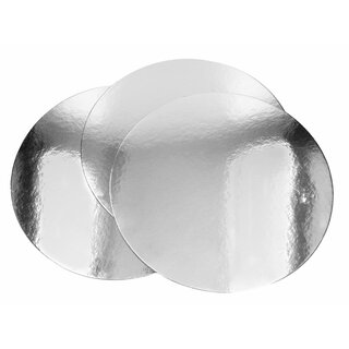 Cake-Masters Silver Plate 30cm silber glänzend 3 Stück