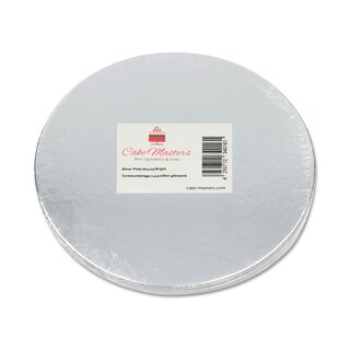 Cake-Masters Silver Plate 30cm silber glnzend 3 Stck