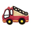 Stadter  Cookie cutter with stamp and ejector Fire engine 6,5 cm