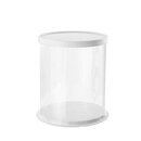 Runde Tortenbox ø300 / 350 mm Transparent / Weiß