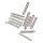 FunCakes Metallic Sugar Rods XL -Silber- 70g