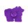 Stadter  Cookie cutter with stamp and ejector Cow 7 cm