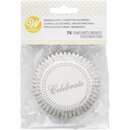 Wilton Baking cups Celebrate Silver pk/75