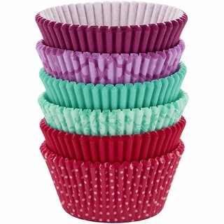 Wilton Baking Cups Pink/Turquoise/Purple 150 St.