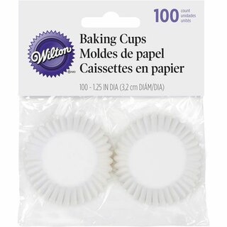 Wilton Mini Baking cups White pk/100