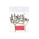 Cake-Masters Cake Topper Happy Birthday gold