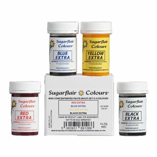 Sugarflair Mixed Max Konzentrierte Paste Set/4