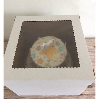 Tortenkarton Geschenkbox mit Sichtfenster- 30,5 x 30,5 x 30,5 cm