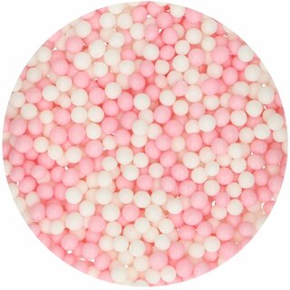 FunCakes Soft Pearls Medium Rosa/Wei 60 g