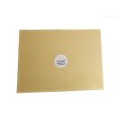 DECORA Rechteckige Tortenplatte Gold Cm 30X40X1,2 H