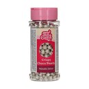 FunCakes Knusprige Choco Perlen - Metallic Silver 60g