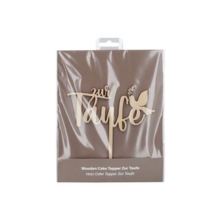 Cake-Masters Cake Topper Holz Taufe