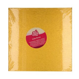 FunCakes Tortenplatte Quadrat 30,5 cm -Gold-