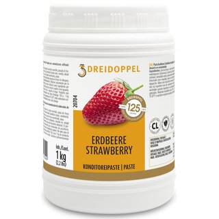 Dreidoppel Konditoreipaste Erdbeere 1 kg