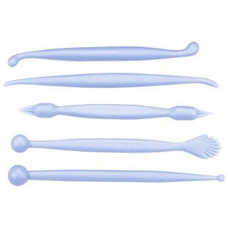 Modellierwerkzeuge 5-teilig, blau