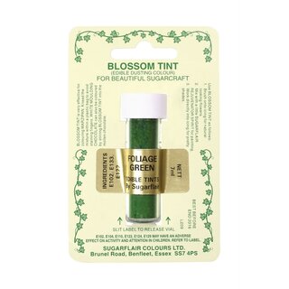 Sugarflair Blossom Tint - essbare Puderfarbe - Farbe: FOLIAGE GREEN 2g