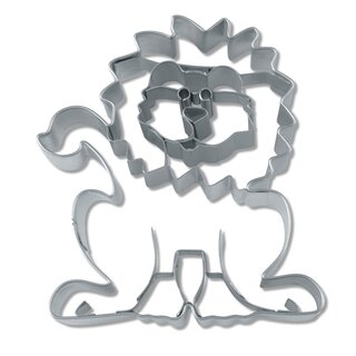 Stadter  Cookie cutter with stamp Lion 8 cm