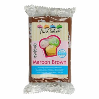 FunCakes Fondant -Maroon Brown- -250g-