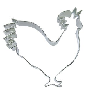 Ausstechform Hahn 7 cm Edelstahl