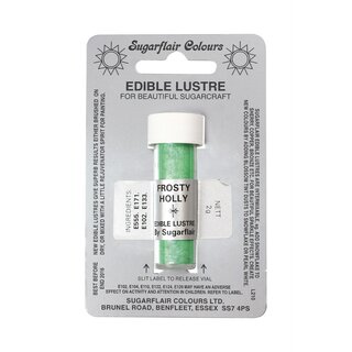 Sugarflair Edible Lustre Frosty Holly, 2g