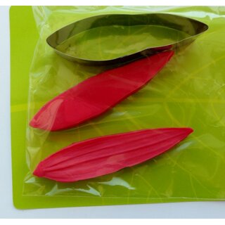 Silikonstempel / Veiner & Ausstecher Set-Lilien-Blatt