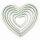 PME Plastic Cutter Heart 6/Set