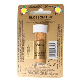 Sugarflair Blossom Tint - essbare Puderfarbe - Farbe: CREAM- 2g
