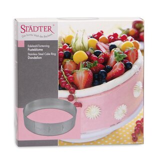 Stadter  Cake ring Puff flower  18?30 cm / H 10 cm adjustable